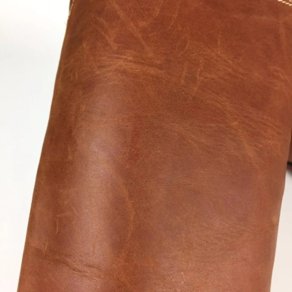 Timberland Lucille Flat Tall Knee Boots Tan Leather 6